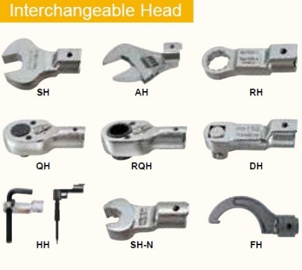Interchangeable Head Ratchets For Torque Wrenches