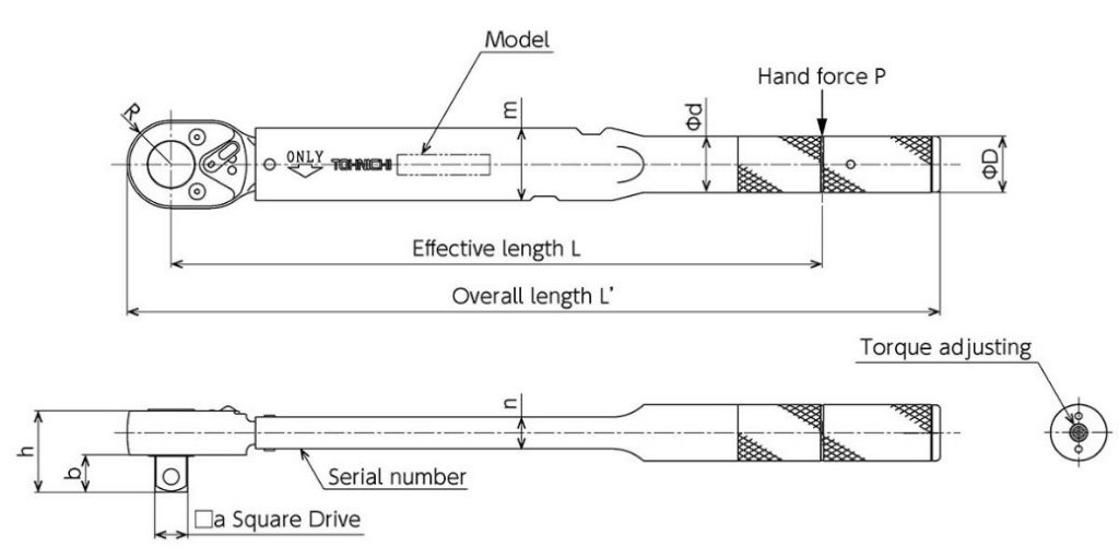 Tohnichi QSP/QSPMH Ratchet Headtype Preset Torque Wrench Future
